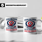 Curling Papa Tasse Wie ein normaler Papa nur viel cooler - G – Weiß [farbe:weiß]