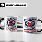 Curling Papa Tasse Wie ein normaler Papa nur viel cooler - G – Schwarz [farbe:schwarz]