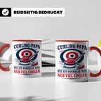 Curling Papa Tasse Wie ein normaler Papa nur viel cooler - G – Rot [farbe:rot]