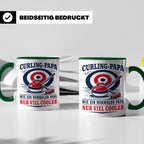 Curling Papa Tasse Wie ein normaler Papa nur viel cooler - G – Grün [farbe:grün]