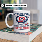 Curling Papa Tasse Wie ein normaler Papa nur viel cooler - G – Weiß [farbe:weiß]