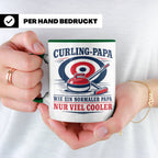 Curling Papa Tasse Wie ein normaler Papa nur viel cooler - G – Grün [farbe:grün]