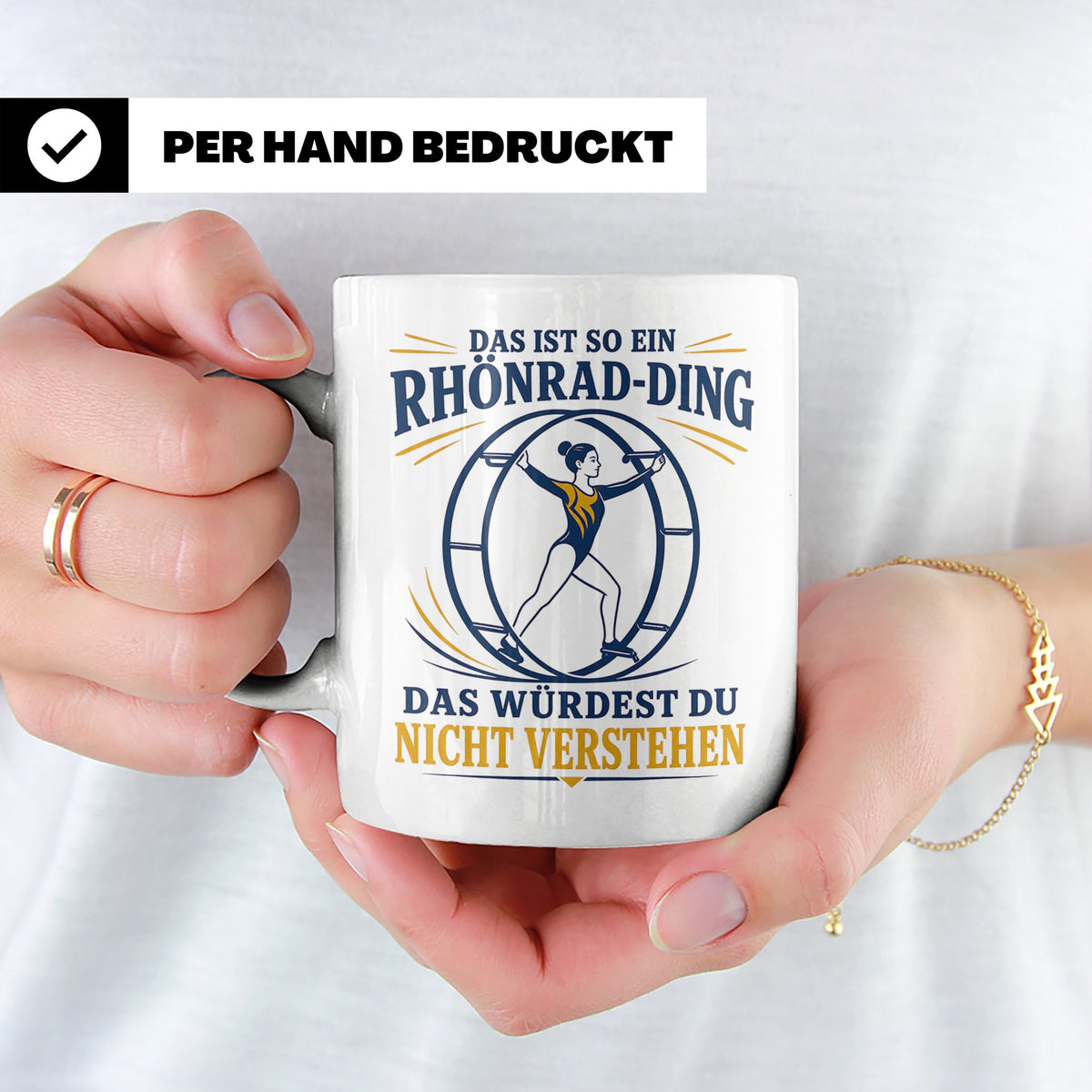 Rhönrad Tasse Das ist so ein Rhönrad Ding das würdest du nic – Weiß [farbe:weiß]