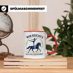 Voltigieren Tasse Mir reichts ich geh voltigieren - Geschenk – Rot [farbe:rot]