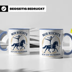 Voltigieren Tasse Mir reichts ich geh voltigieren - Geschenk – Blau [farbe:blau]