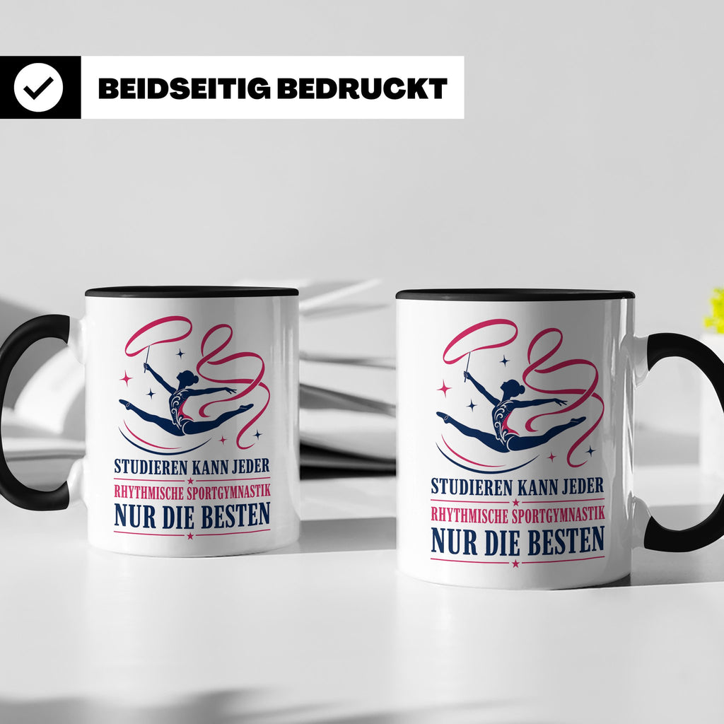 Rhythmische Sportgymnastik Tasse Studieren kann jeder RSG nu – Schwarz [farbe:schwarz]