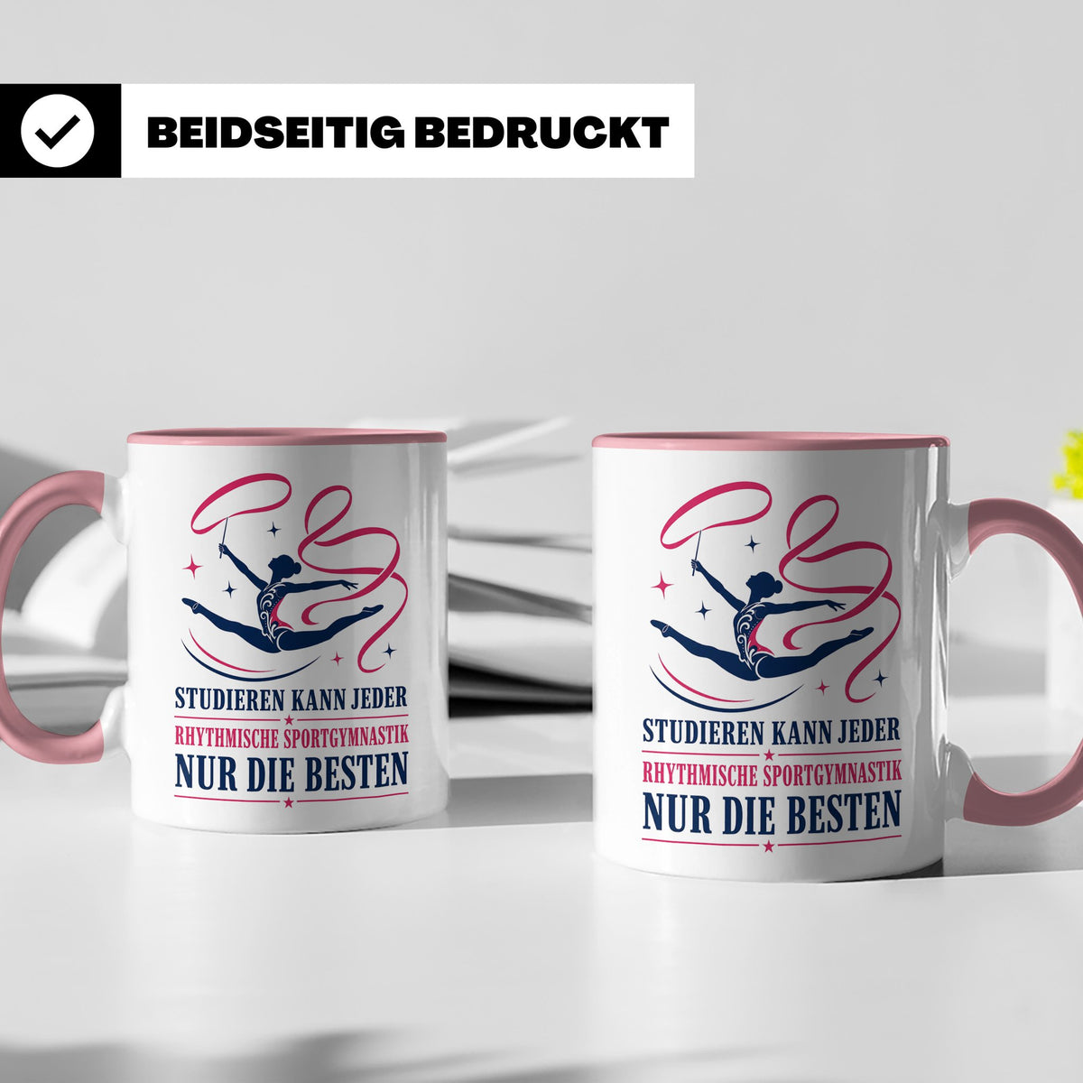 Rhythmische Sportgymnastik Tasse Studieren kann jeder RSG nu – Rosa [farbe:rosa]