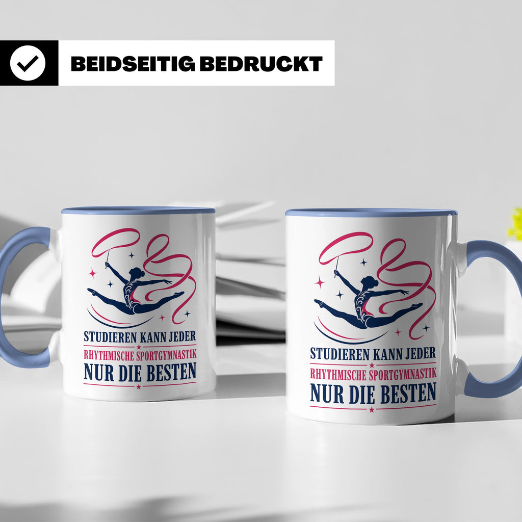 Rhythmische Sportgymnastik Tasse Studieren kann jeder RSG nu – Blau [farbe:blau]