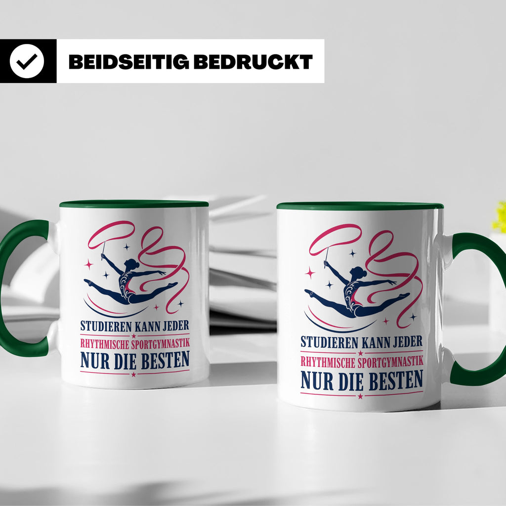 Rhythmische Sportgymnastik Tasse Studieren kann jeder RSG nu – Grün [farbe:grün]