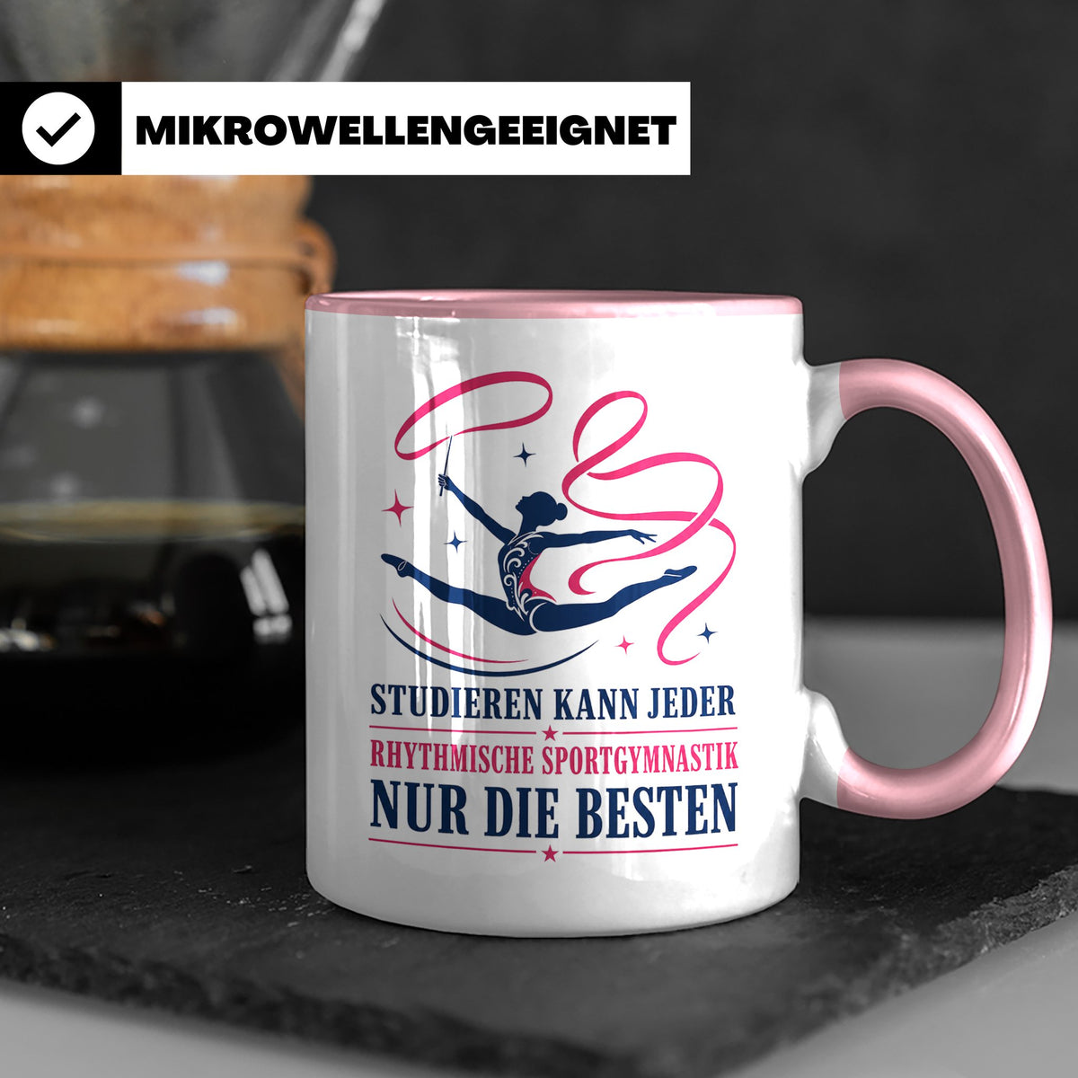 Rhythmische Sportgymnastik Tasse Studieren kann jeder RSG nu – Rosa [farbe:rosa]