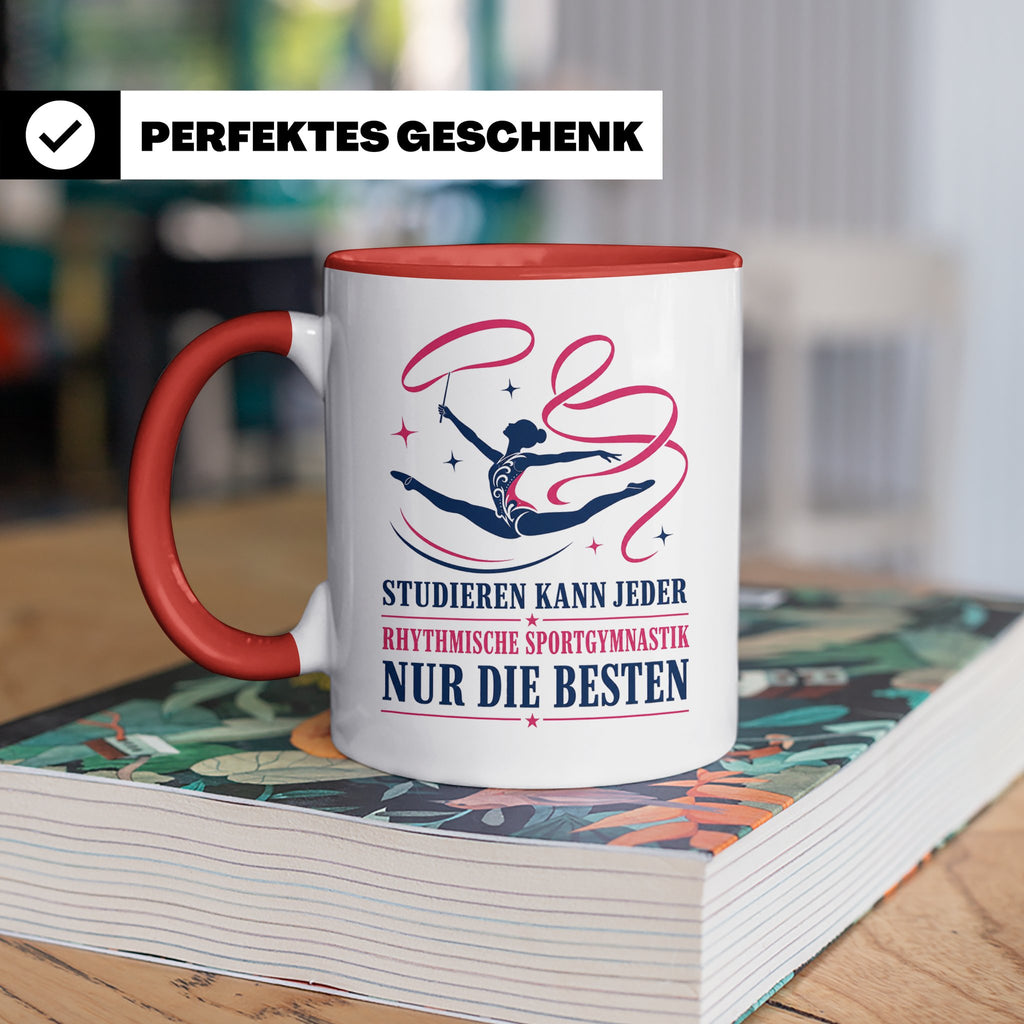 Rhythmische Sportgymnastik Tasse Studieren kann jeder RSG nu – Rot [farbe:rot]