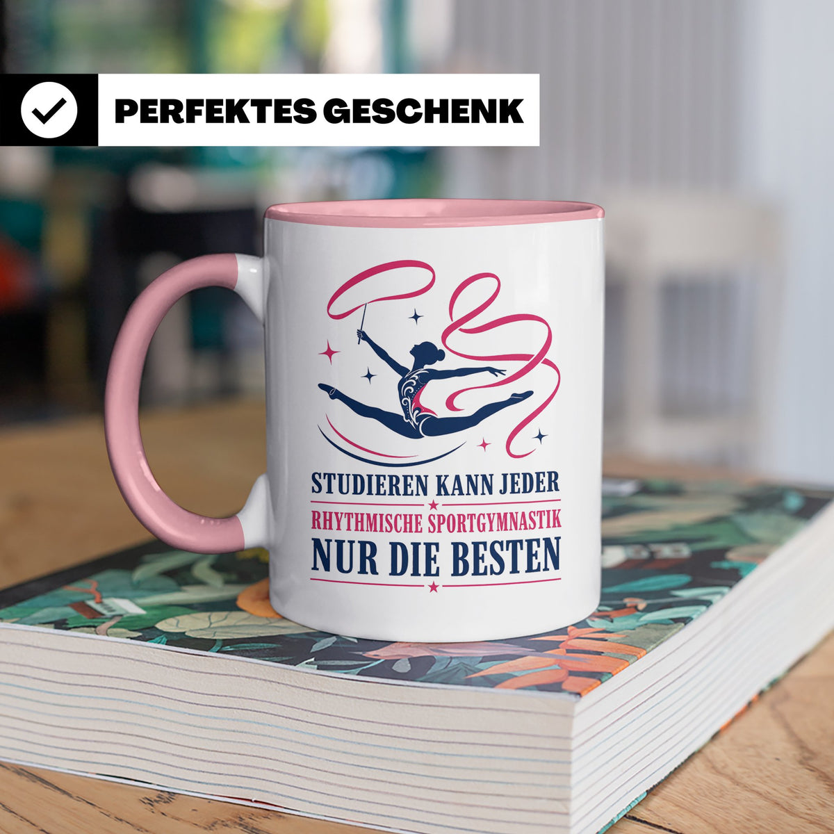 Rhythmische Sportgymnastik Tasse Studieren kann jeder RSG nu – Rosa [farbe:rosa]