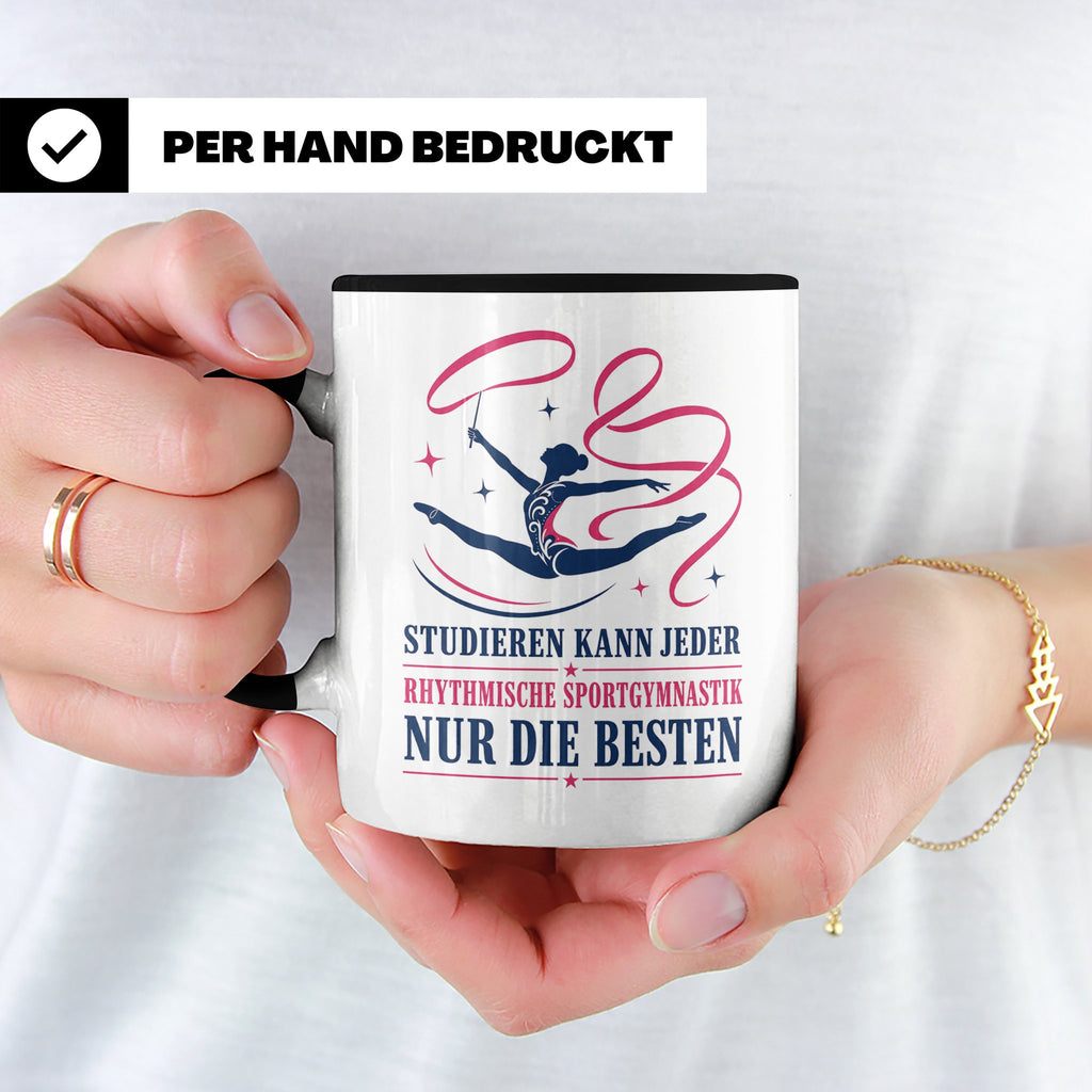 Rhythmische Sportgymnastik Tasse Studieren kann jeder RSG nu – Schwarz [farbe:schwarz]