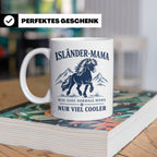Islandpferd Tasse Isländer Mama wie eine normale Mama nur vi – Weiß [farbe:weiß]