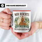 Haflinger Tasse Mir reichts ich geh zu meinem Haflinger - Ge – Rot [farbe:rot]