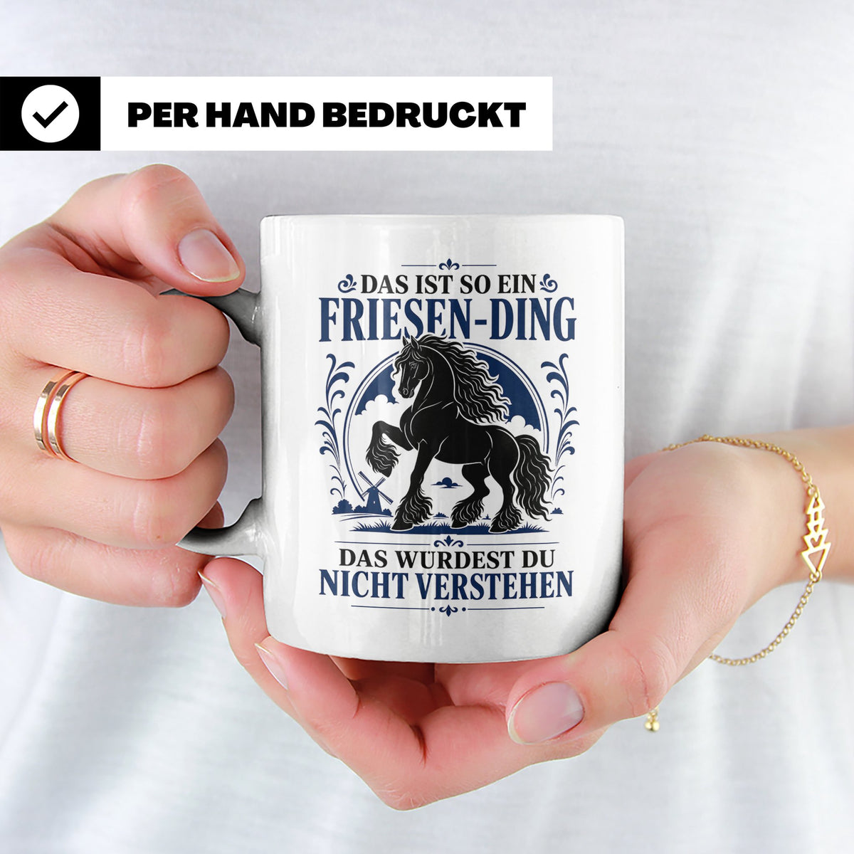 Friese Tasse Das ist so ein Friesen Ding das würdest du nich – Weiß [farbe:weiß]
