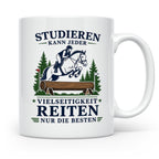 Vielseitigkeit Tasse Studieren kann jeder Vielseitigkeit rei – Weiß [farbe:weiß]