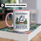 Vielseitigkeit Tasse Studieren kann jeder Vielseitigkeit rei – Rosa [farbe:rosa]