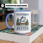 Vielseitigkeit Tasse Studieren kann jeder Vielseitigkeit rei – Blau [farbe:blau]