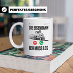 Eisenbahn Ruft Tasse - Zug Lokführer Geschenkidee - Bahnfans – Weiß [farbe:weiß]