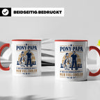 Pony Papa Tasse Wie ein normaler Papa nur viel cooler - Gesc – Rot [farbe:rot]