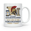 Geschichtslehrer Tasse Ich lebe in der Vergangenheit - Lusti – Weiß [farbe:weiß]