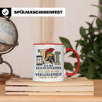 Geschichtslehrer Tasse Ich lebe in der Vergangenheit - Lusti – Rot [farbe:rot]