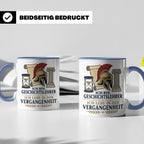 Geschichtslehrer Tasse Ich lebe in der Vergangenheit - Lusti – Blau [farbe:blau]