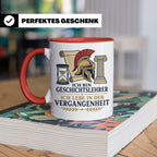 Geschichtslehrer Tasse Ich lebe in der Vergangenheit - Lusti – Rot [farbe:rot]