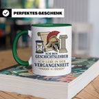 Geschichtslehrer Tasse Ich lebe in der Vergangenheit - Lusti – Grün [farbe:grün]