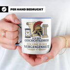 Geschichtslehrer Tasse Ich lebe in der Vergangenheit - Lusti – Blau [farbe:blau]