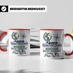 Erdkundelehrer Tasse Ich weiß wo es langgeht - Lustiges Gesc – Rot [farbe:rot]