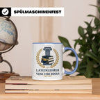 Lateinlehrer Tasse Veni Vidi Docui - Lustiges Geschenk für L – Blau [farbe:blau]