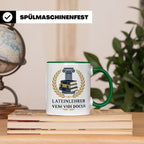 Lateinlehrer Tasse Veni Vidi Docui - Lustiges Geschenk für L – Grün [farbe:grün]
