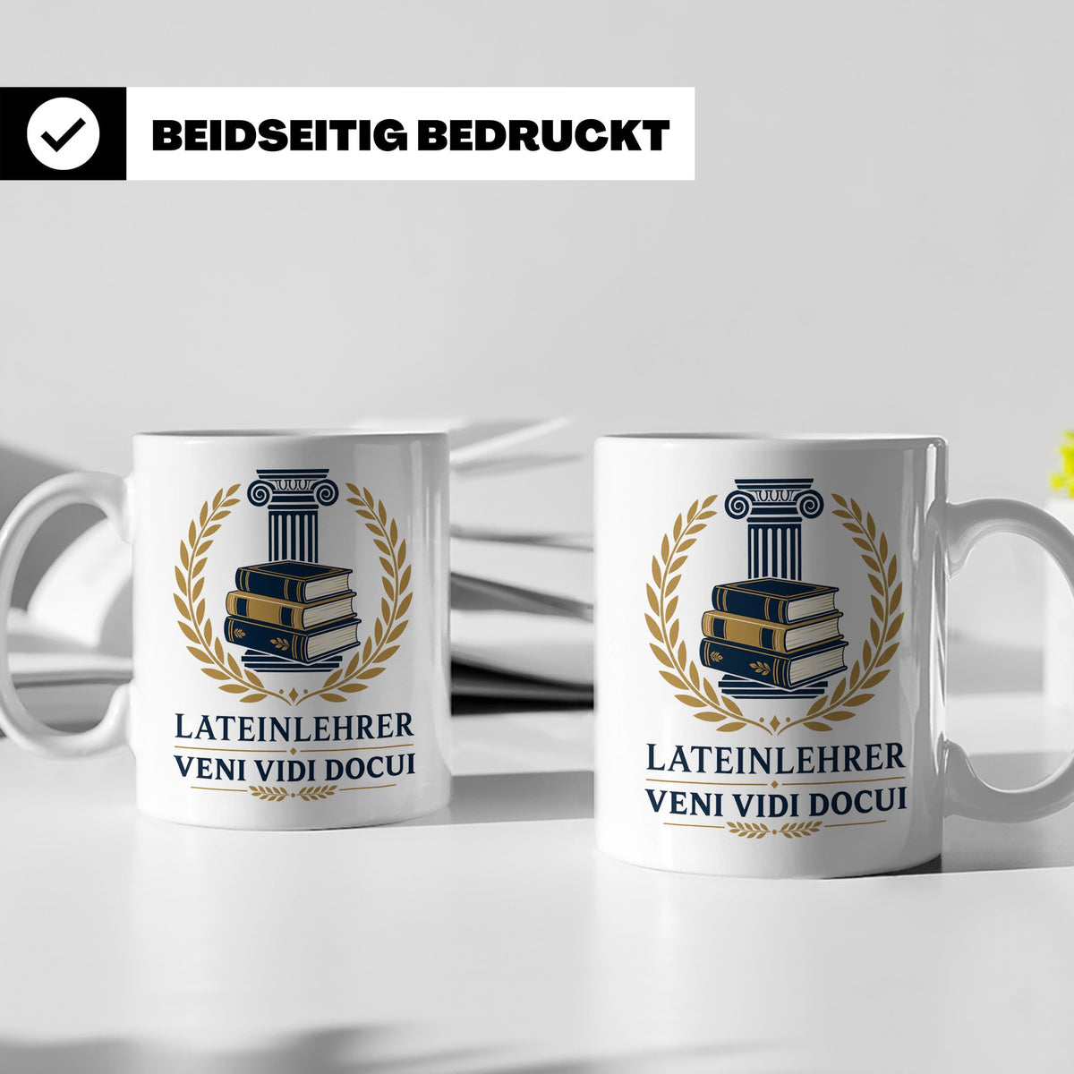 Lateinlehrer Tasse Veni Vidi Docui - Lustiges Geschenk für L – Weiß [farbe:weiß]