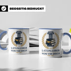 Lateinlehrer Tasse Veni Vidi Docui - Lustiges Geschenk für L – Blau [farbe:blau]