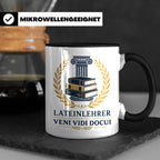 Lateinlehrer Tasse Veni Vidi Docui - Lustiges Geschenk für L – Schwarz [farbe:schwarz]