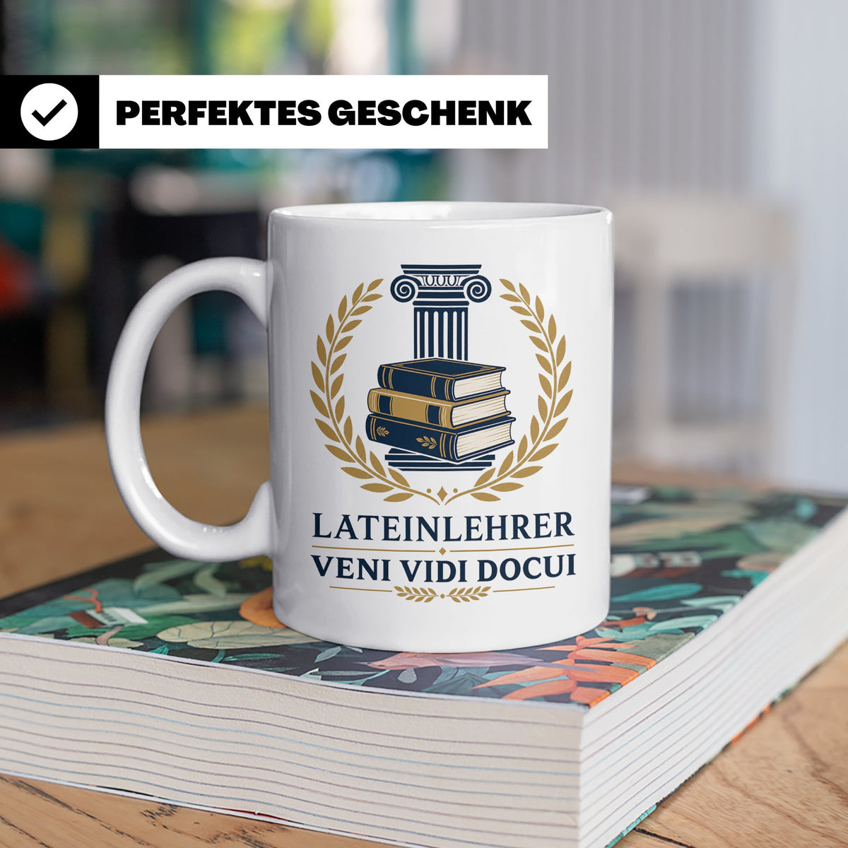 Lateinlehrer Tasse Veni Vidi Docui - Lustiges Geschenk für L – Weiß [farbe:weiß]