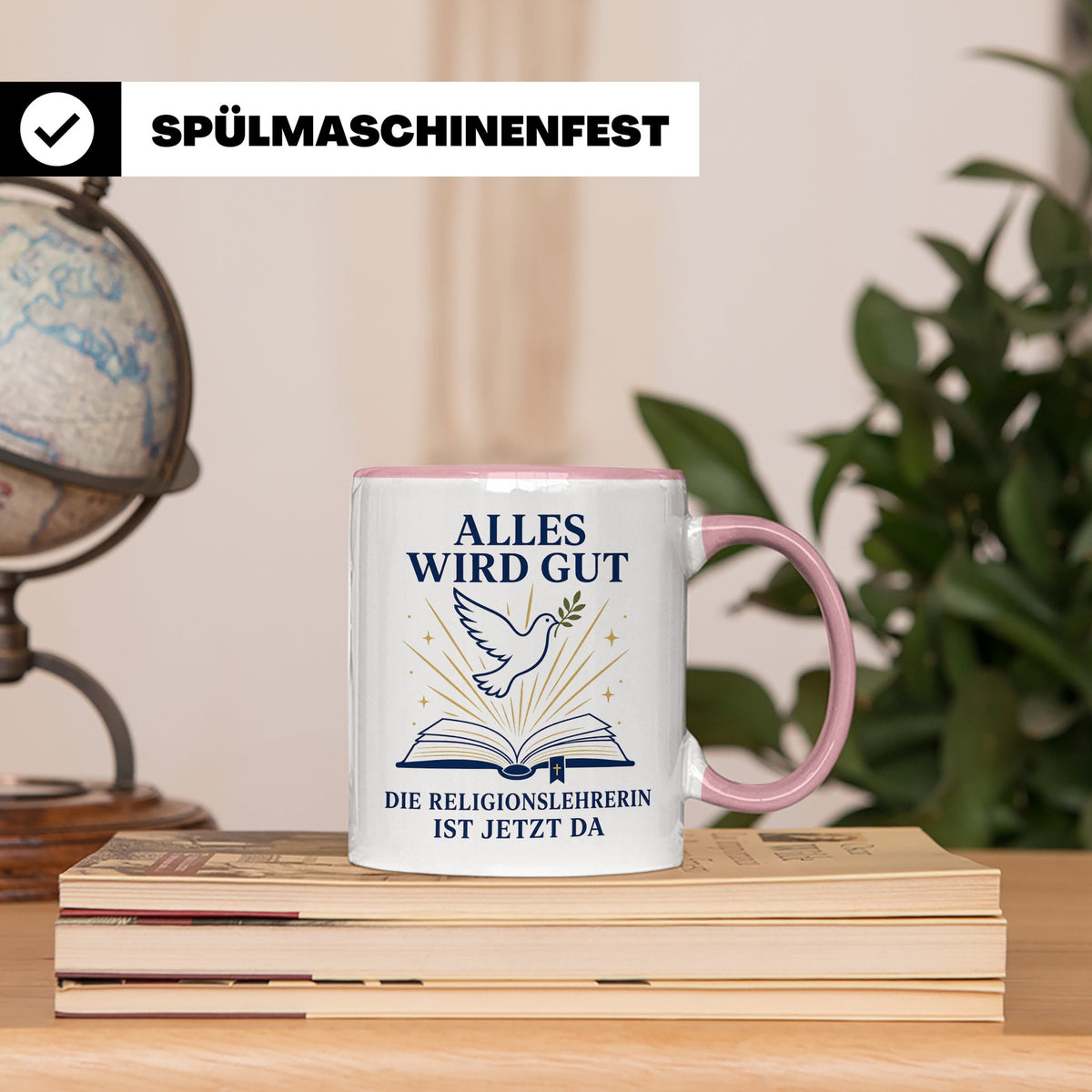 Religionslehrerin Tasse Alles wird gut die Religionslehrerin – Rosa [farbe:rosa]