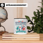 Kunstlehrerin Tasse Wie eine normale Lehrerin nur bunter - G – Schwarz [farbe:schwarz]