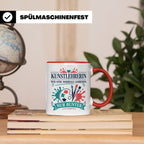 Kunstlehrerin Tasse Wie eine normale Lehrerin nur bunter - G – Rot [farbe:rot]