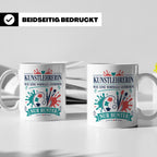 Kunstlehrerin Tasse Wie eine normale Lehrerin nur bunter - G – Weiß [farbe:weiß]