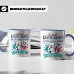 Kunstlehrerin Tasse Wie eine normale Lehrerin nur bunter - G – Blau [farbe:blau]