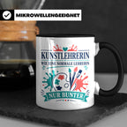 Kunstlehrerin Tasse Wie eine normale Lehrerin nur bunter - G – Schwarz [farbe:schwarz]