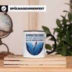 Apnoetauchen Tasse Ich halte länger die Luft an als du reden – Schwarz [farbe:schwarz]