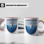 Apnoetauchen Tasse Ich halte länger die Luft an als du reden – Rosa [farbe:rosa]