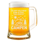 Bierkrug Campen Spruch Geschenk für Camper Campingfreunde Outdoor Vanlife Männer Geschenkidee