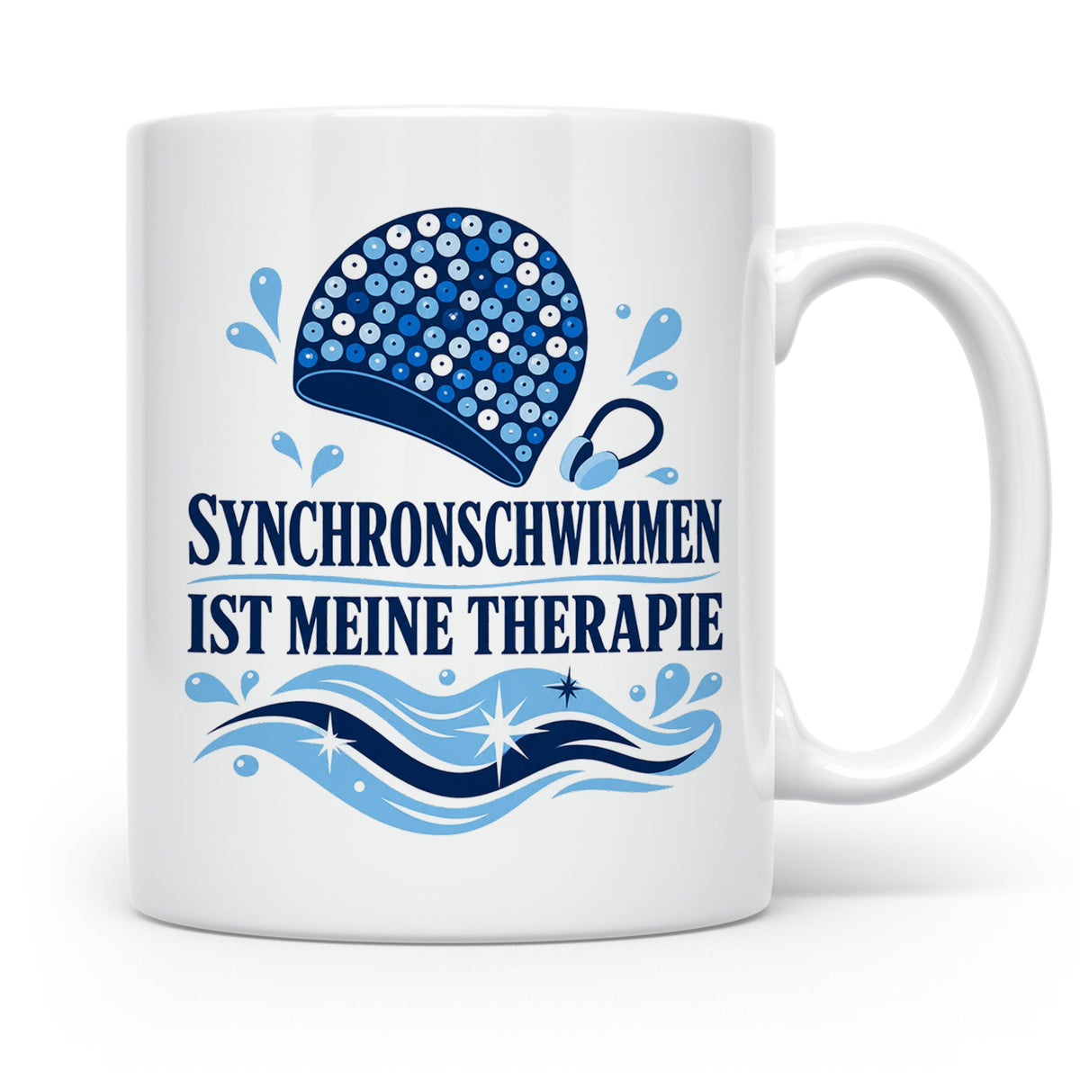 Synchronschwimmen Tasse Synchronschwimmen ist meine Therapie – Weiß [farbe:weiß]