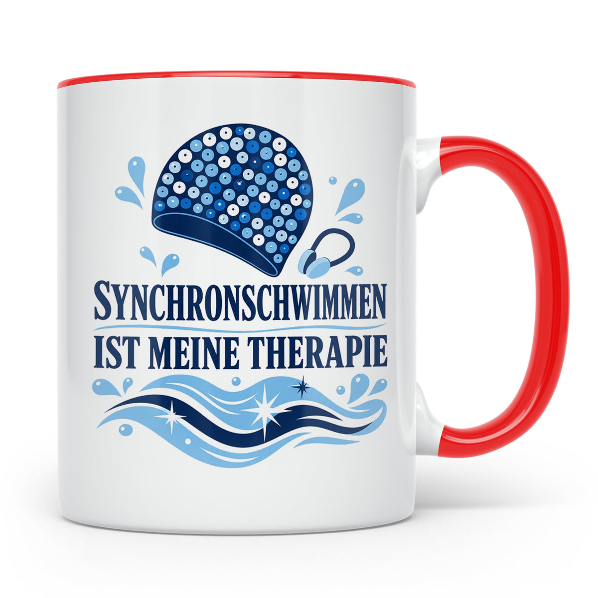 Synchronschwimmen Tasse Synchronschwimmen ist meine Therapie – Rot [farbe:rot]