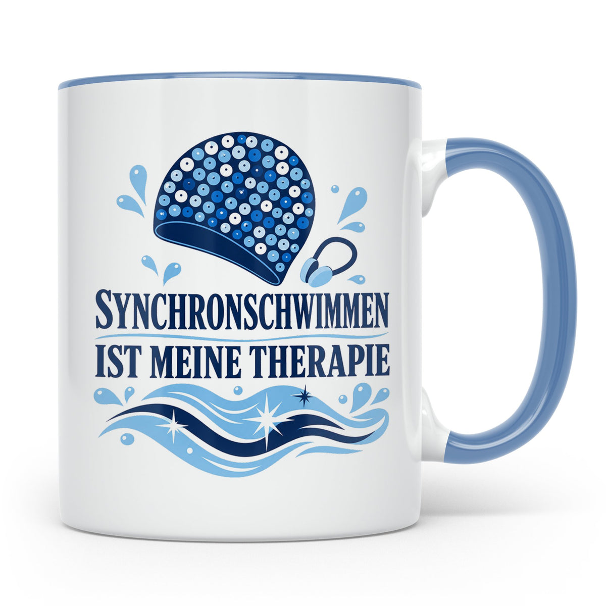 Synchronschwimmen Tasse Synchronschwimmen ist meine Therapie – Blau [farbe:blau]